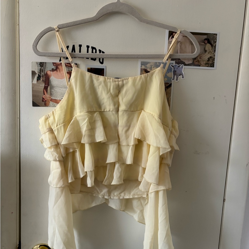 SHEIN Light Yellow Top